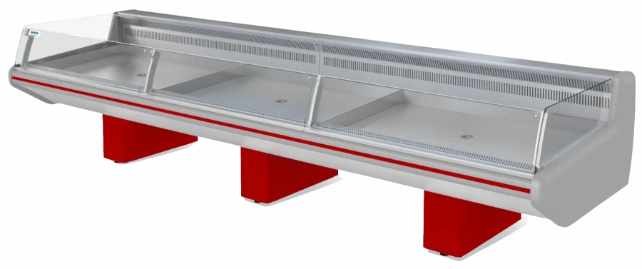 Display case refrigerated universal "Fish-na-ldu" open Parabel VHSlo-2,5