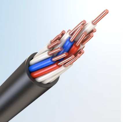 Control cables of TOFLEX trade mark, rated voltage 0,66 and 1 kV, alternating current frequency 100 Hz, TOFLEX RPng