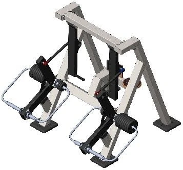 Exerciser AKS-402 Belt Pull with variable load