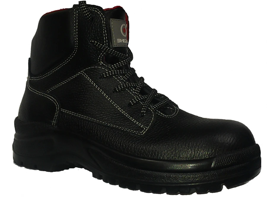 Special leather boots with heat-resistant oil and petrol resistant soles for protection against thermal risks of electric arc, m