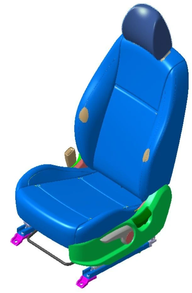 Left front seat (HCr PE)