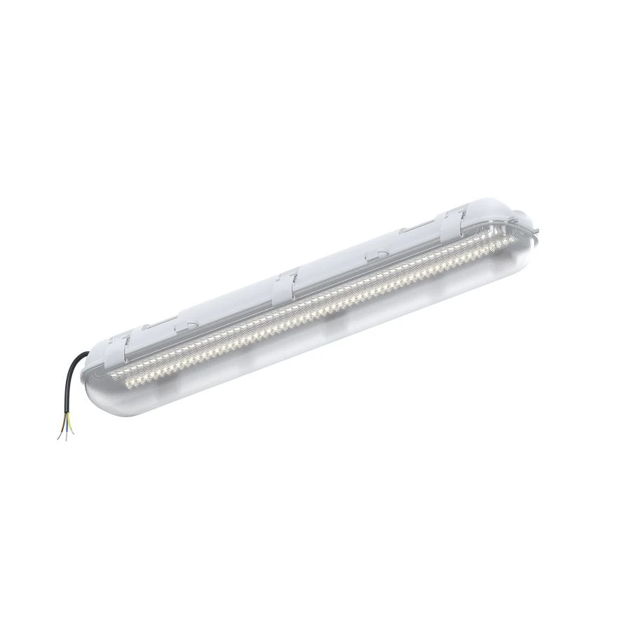 Industrial luminaire SVETHOLL Sedia with transparent diffuser, surface-mounted L1260 B95 H95 38W 4370 Lm
