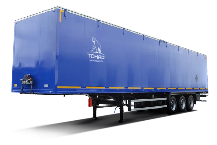 Tonar refrigerator semi-trailer model 97863 with refrigerating and heating unit with axles manufactured by TONAR of models: 9042