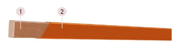 Copper rectangular wire with enamel insulation with temperature index 180, PEIIP2-180