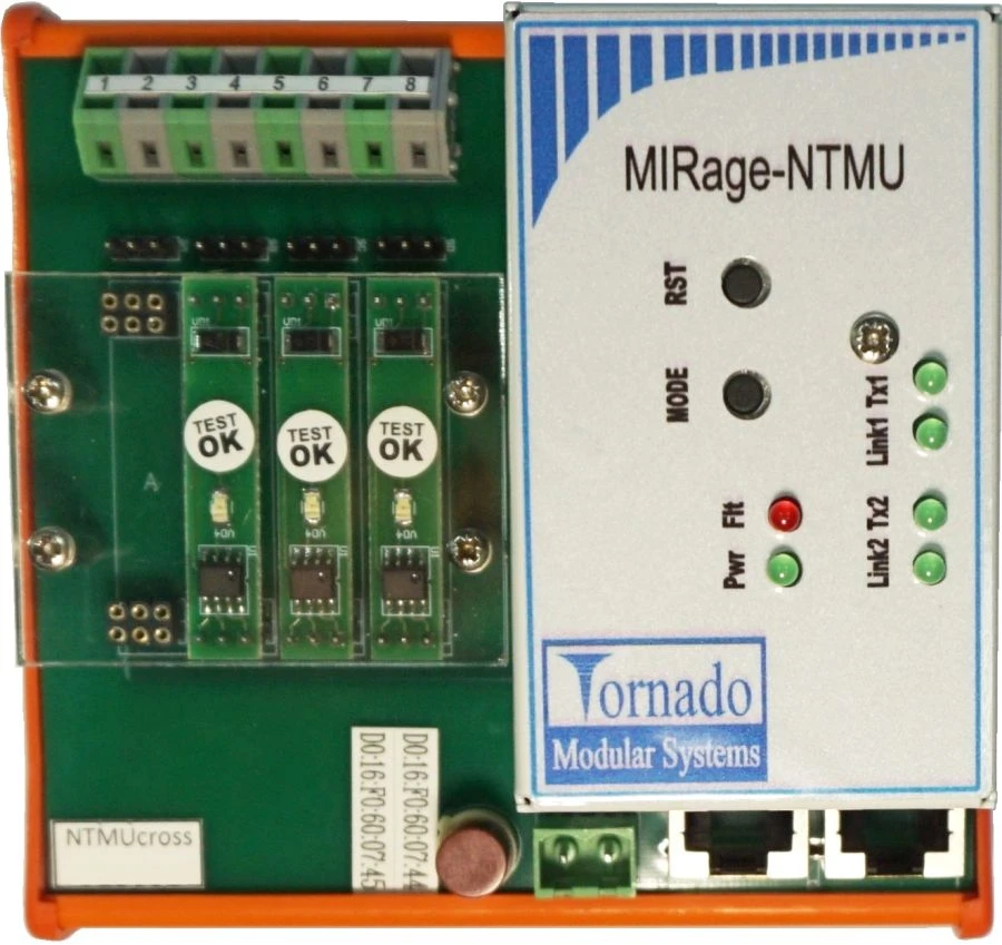 Timer device. Connection of 3 Braun A5S sensors. Without 12 V frequency generator (MIRage-NTMU-U-L)