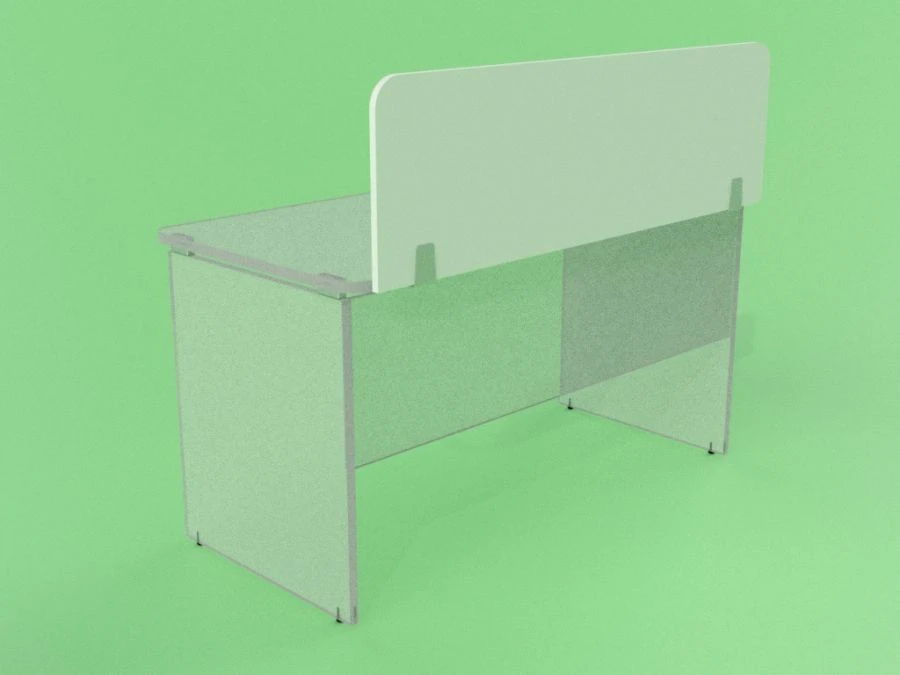 Partition for wooden office furniture: Standard