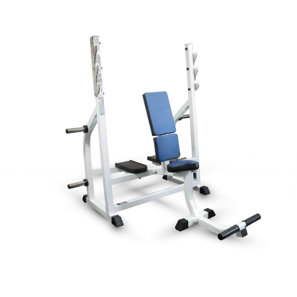 Bench - rack for barbell bench press sitting down
