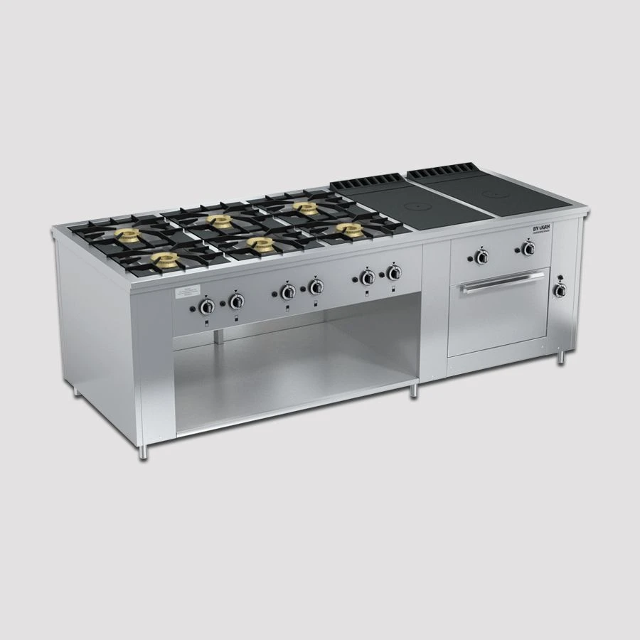 Gas cooker PRG-IIA-10-2 DS "Maxi"