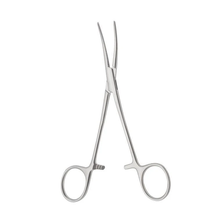 TZ-01-288-15,8 Toothed hemostatic clamp, curved, 158 mm