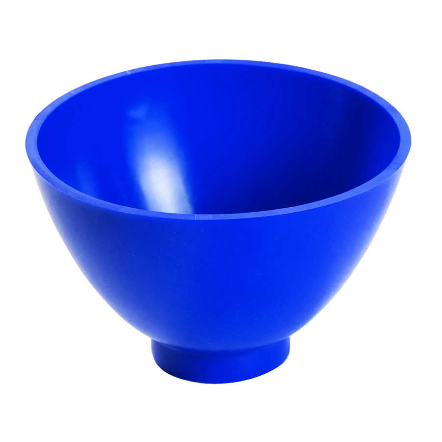 Bowl CRZ-400 - "Celite" elastic dental elastic bowl for plaster mixing, colour blue