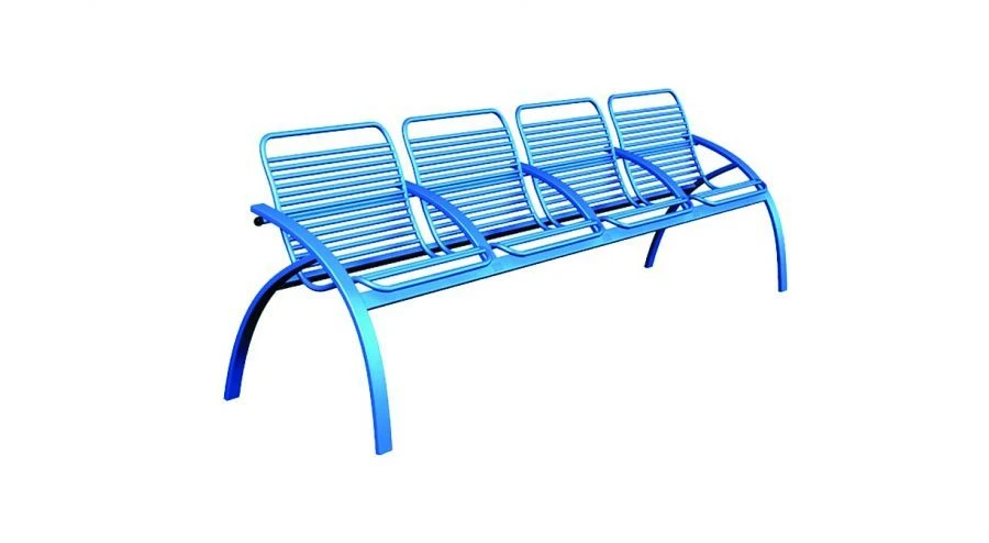 Armchair for railway station waiting rooms