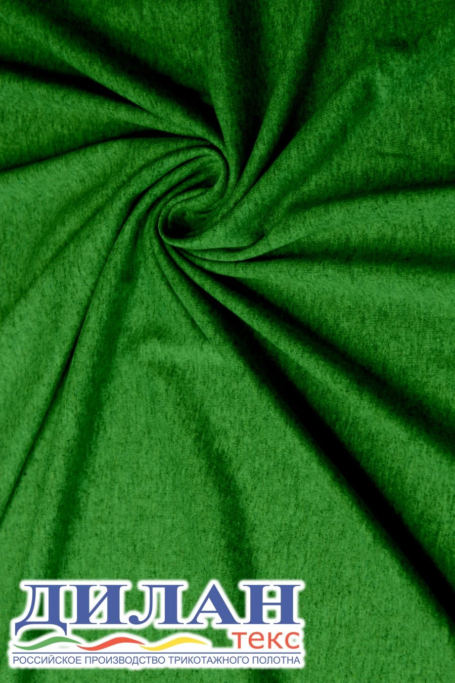 Mixed melange knitted fabric (65% cotton, 30% polyester, 5% polyurethane), single lined on kulirnaya smooth base