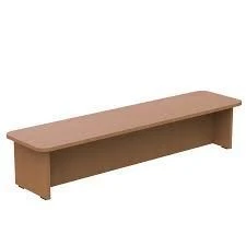 Wooden changing room bench