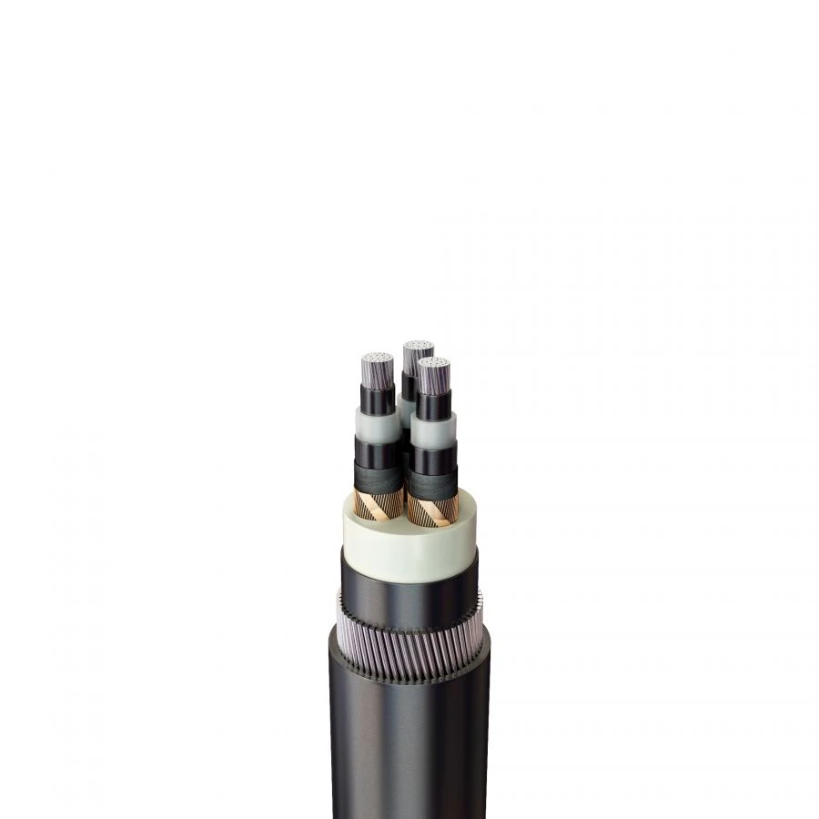 Power cable APv... aluminium with SPE insulation, armoured in PVC ng(A)-HF sheathing