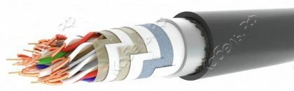 Cables for signalling and interlocking with polyethylene insulation, with water-blocking materials (WB), aluminium sheathed, br