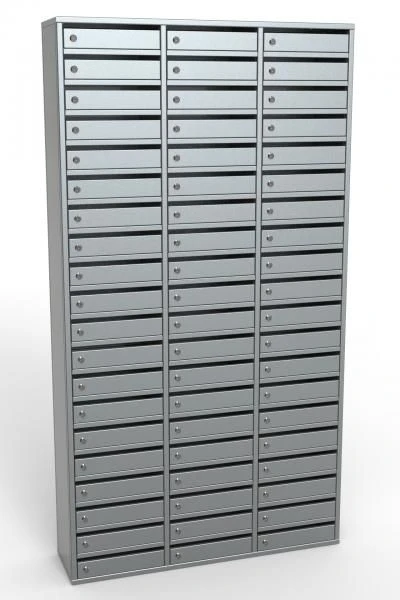 ASh-60 subscriber's cabinet for 60 cells, doors with slit for correspondence