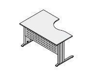 Ergonomic table on a metal frame. Furniture set "Agat"