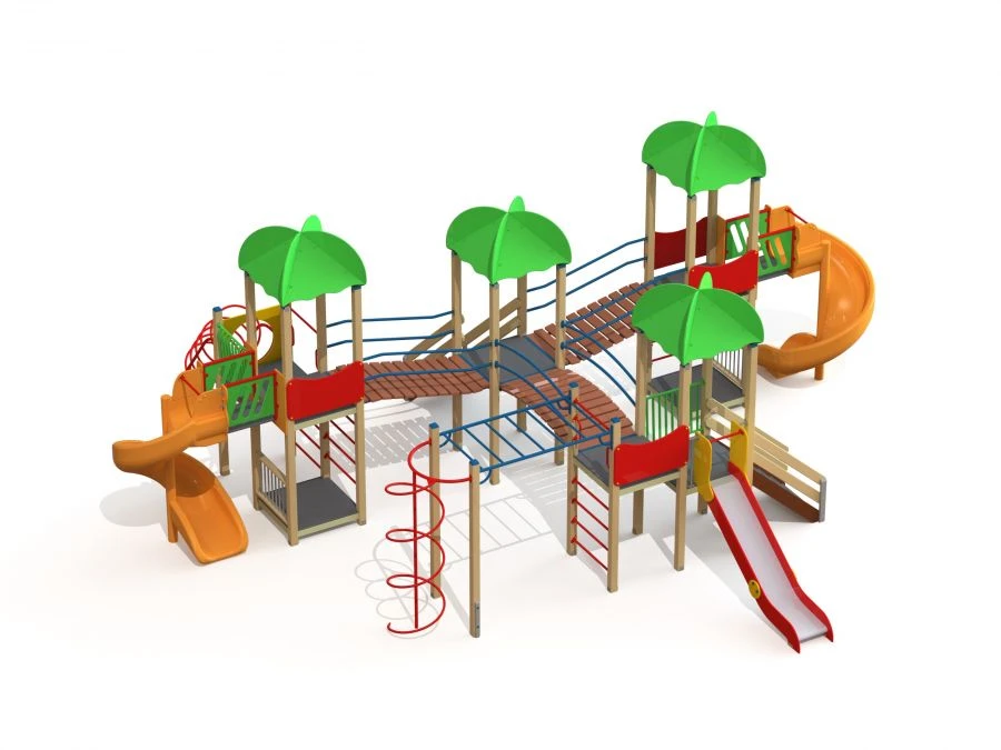DIK 4.177 Children's play complex H=1200 mm, 1500 mm, 1800 mm