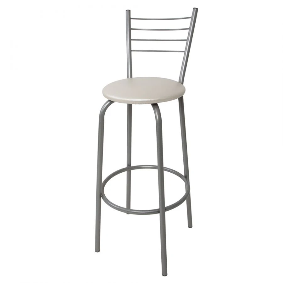 Metal-framed bar stool "Wave"