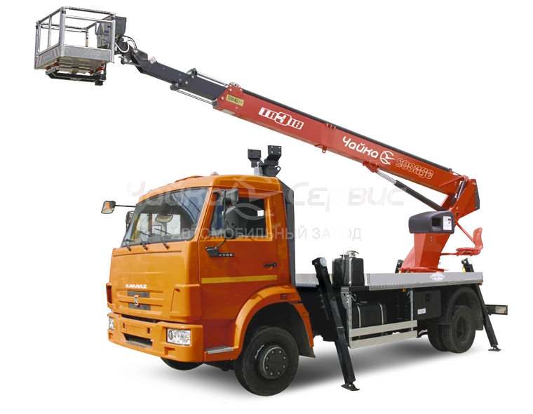 AGP - TR320 - 3784KR autohydraulic hoist on the basis of KAMAZ 5308-A5 chassis.