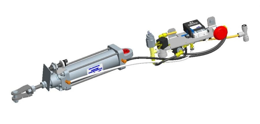 Vehicle door pneumatic actuator 40N1X50/145T1B008