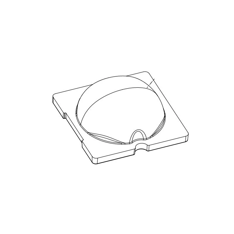 Lens for LED luminaires AMT-HB-25x25-5050-90