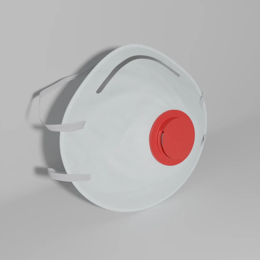 Personal respiratory protection equipment against aerosols Respirator of TyumSiz trade mark. TUM 312 V protection class FFP3 NR