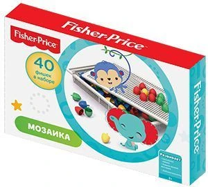 Tabletop mosaic Fisher Price (40 chips dia.20 mm)
