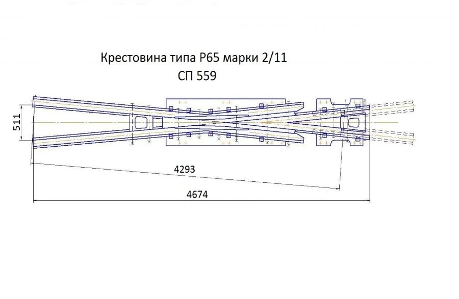 Cross member of type P65 of mark 2/11 of project SP559