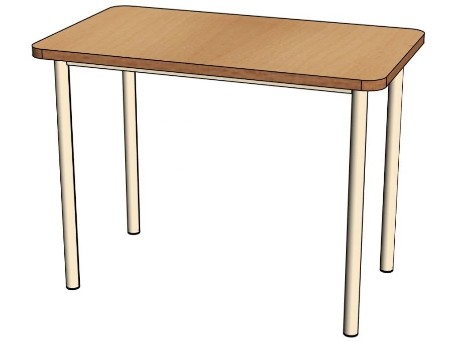 Metal-framed dining table No.2/ C25