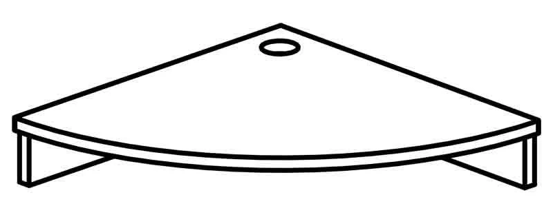 Shelf for desktop monitor 8841 Series "Galant"