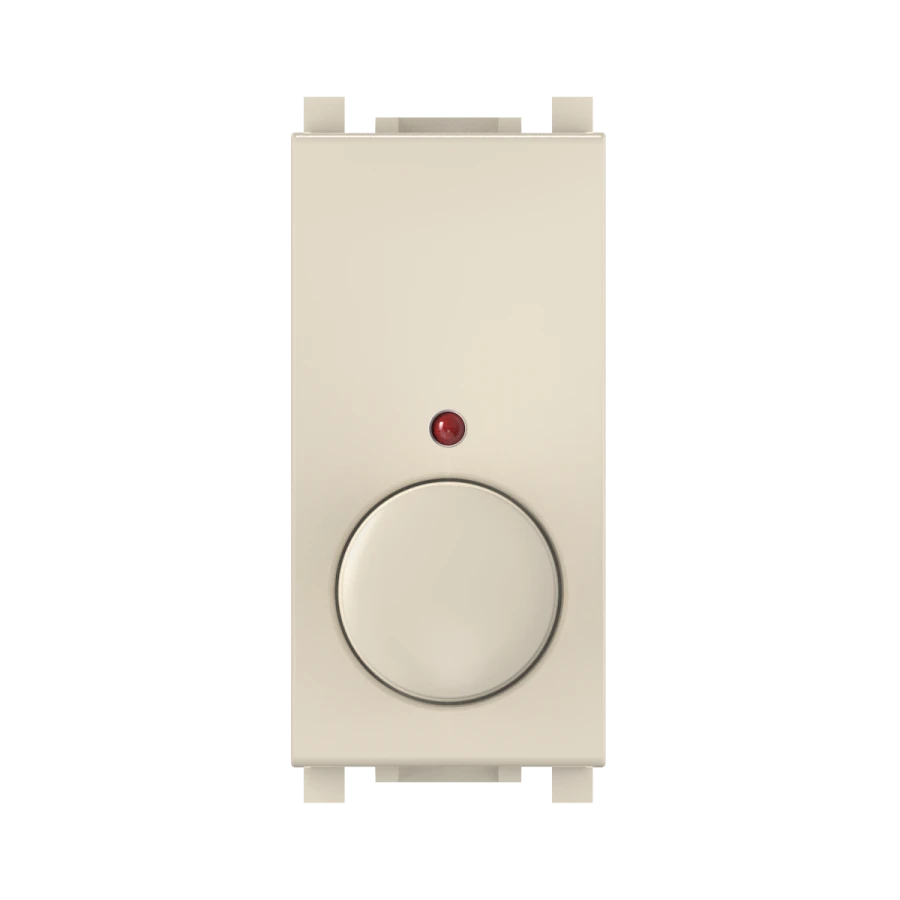 CADUCEUS ALING Experience Rotary push dimmer switch with indication (when dimmer is switched on) 40-800W, 230V AC, 1M, beige