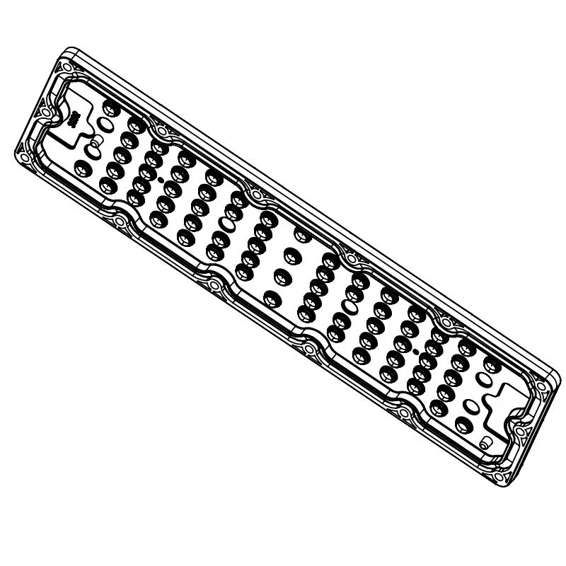 Lens for LED luminaires AMT-HB-236x70-3535(66)-90