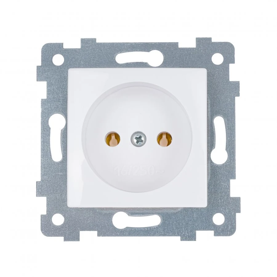"MARIA" Single flush-mounted socket mechanism RS16-444, colour white