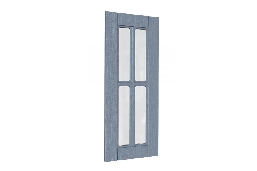 Mokka LD.274760.000 Front panel for 722 mm kitchen cabinet end with glass (Textured anthracite oak )