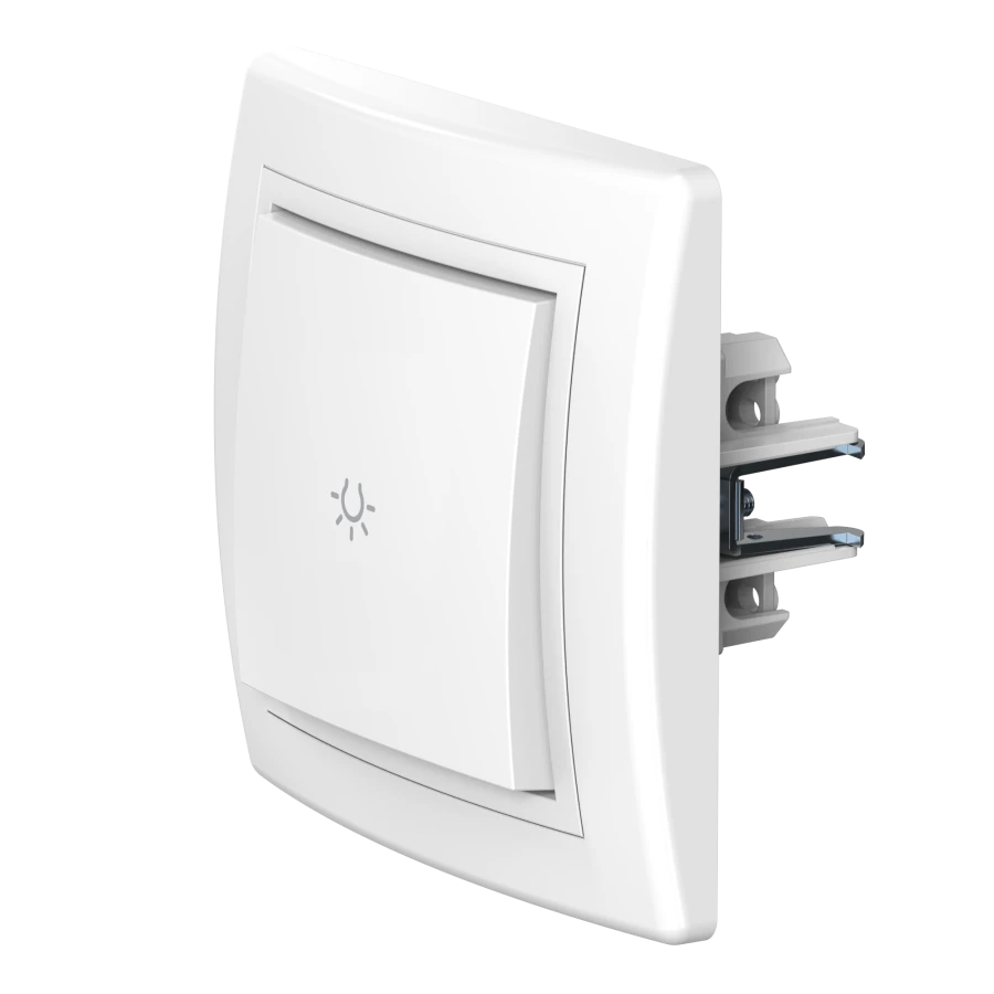 CADUCEUS ALING PRESTIGE Flush-mounted push-button light switch 10AX, 250V~, white, article number 609.000