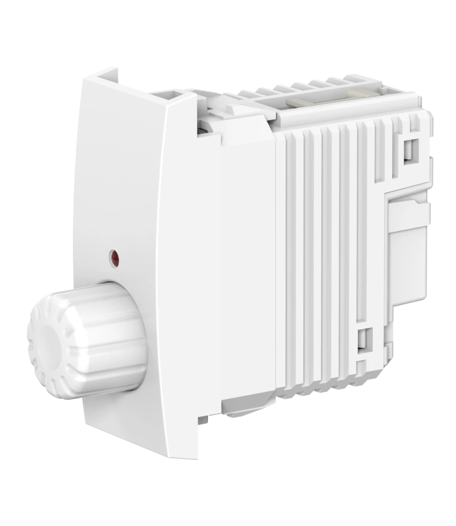 CADUCEUS ALING MODE Rotary push dimmer switch with indication (when dimmer is on) 40-800W, 230V~, 1M, white, art. 6