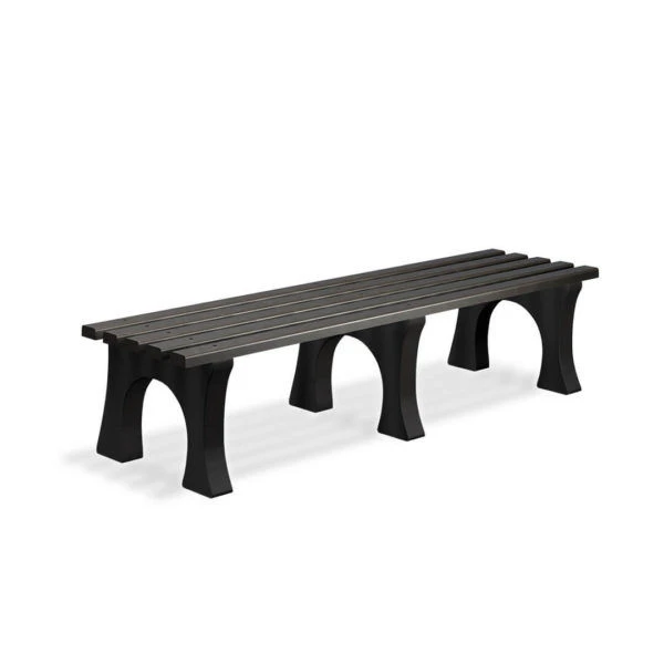 Bench made of polymer-sand composite without backrest