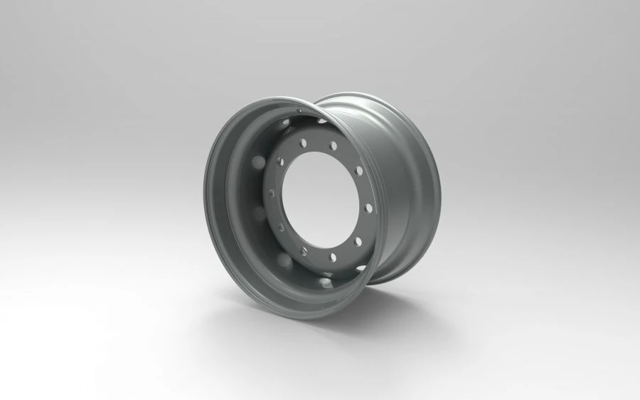 Steel cargo wheel with non collapsible rim, size 22.5x11.75, part number: 396-3101012, SAP code: RZB35694OE