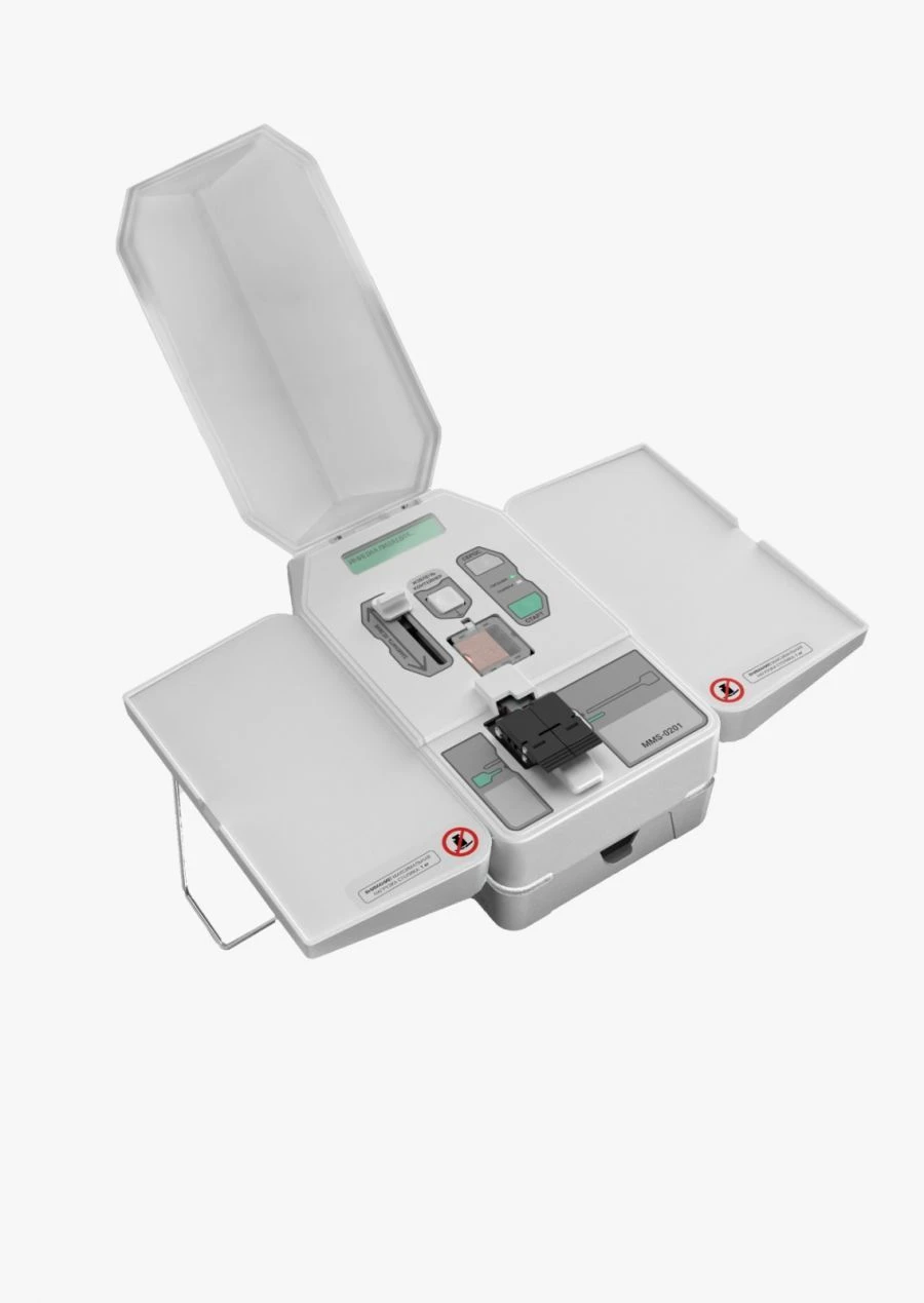 Coupler for sterile connection of plastic lines