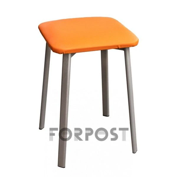Stool on flat-oval tube