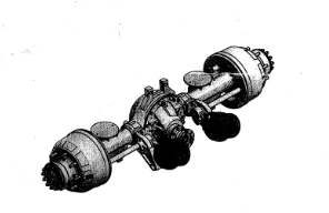 Rear axle with cam brakes 231.2400012-20.11-03A