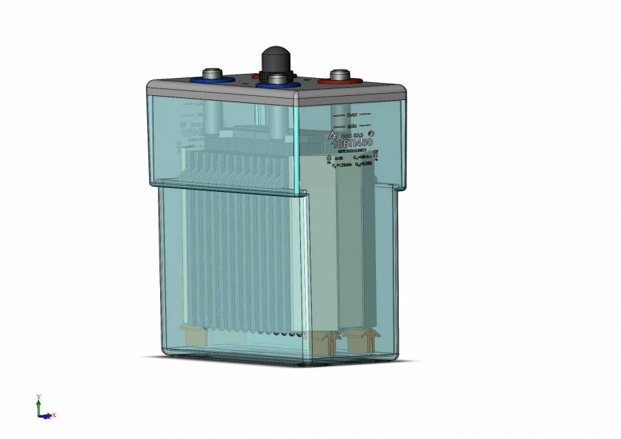 Lead stationary battery 18BP450 (18GroE450)