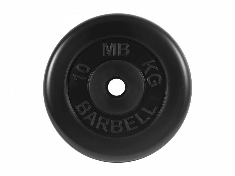 MB-PltB26-10 Standard rubber disc, black, 26 mm, 10 kg