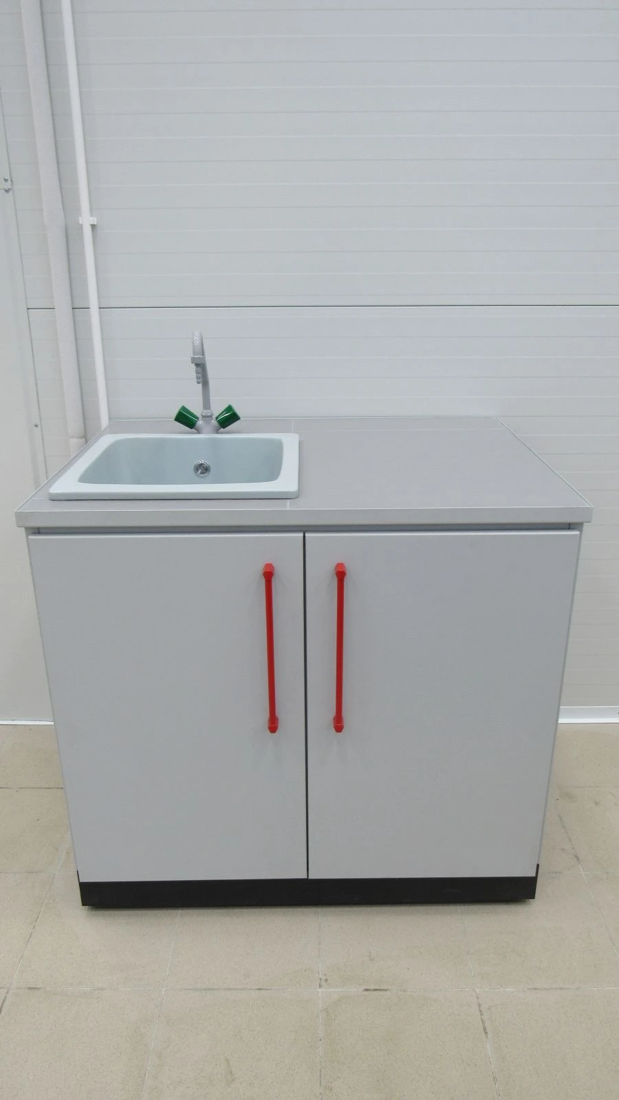 Laboratory work table, series "Delta", under the sink