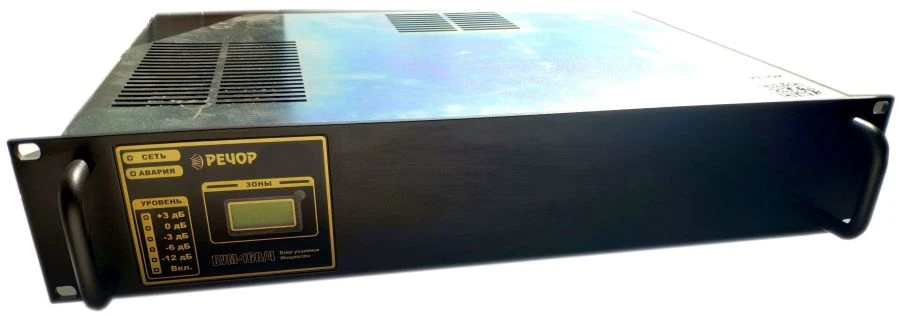Automatic voice announcement system "RECOR": four-zone power amplification unit BUM-160/4