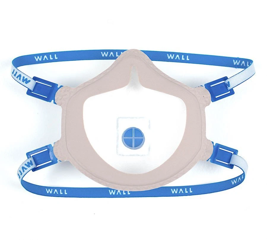 Filtering respirator WALL CUP 95HK R D FFP2 with exhalation valve, with 4 buckles, with face seal.