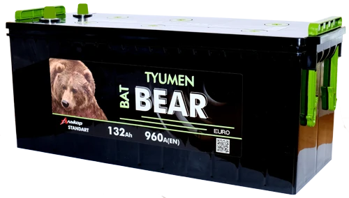Lead accumulator for starting piston engines 6ST-132VLA "Tyumen BatBEAR"
