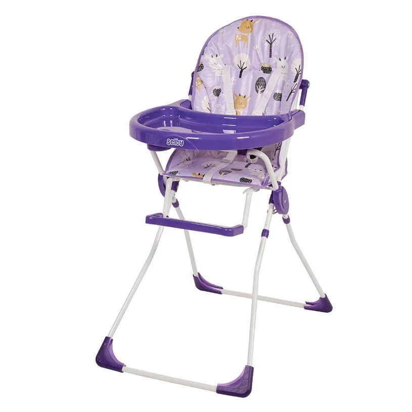 Selby Highchair 152 Cute Reindeer, lilac, article number 0002130-22