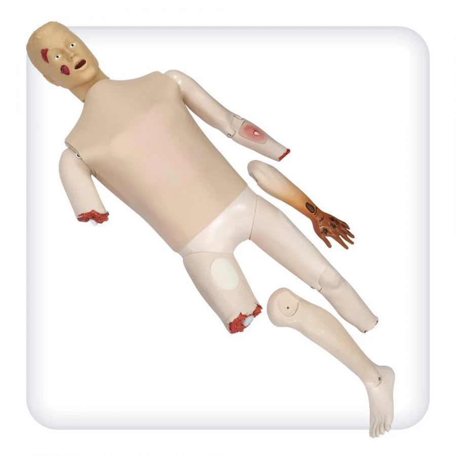 T1017 First aid training dummy with interchangeable trauma modules